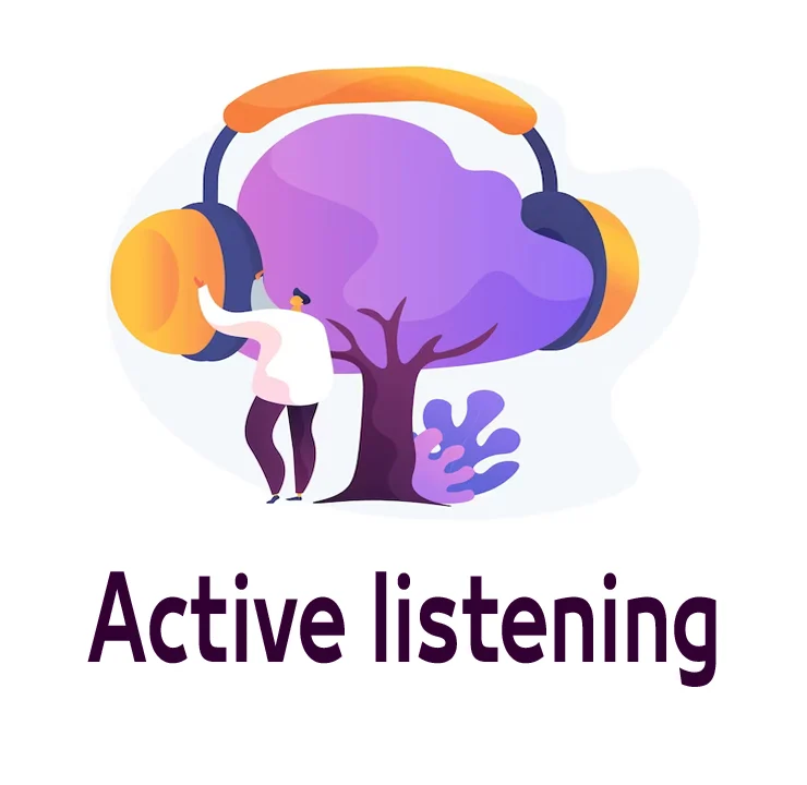 Active listening الاستماع الفعال