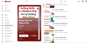 Selling Skills for Medical Rep : content