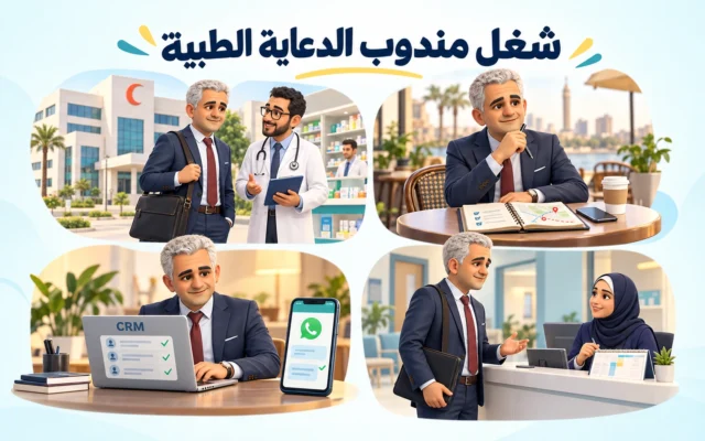 شغل مندوب الدعاية الطبية: إيه اللي بتعمله فعلاً من أول الـ AM لآخر اليوم؟